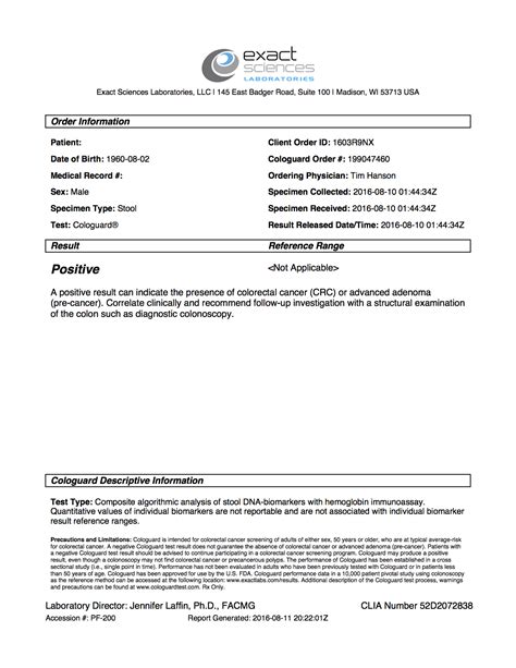 cologuard positive test results